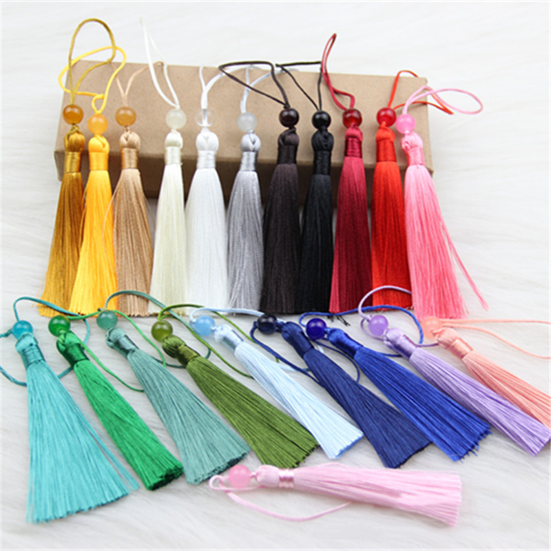 10 قطعة شرابة الحرير البوليستر - مراجعة Beaded Trim Fringe وسعره