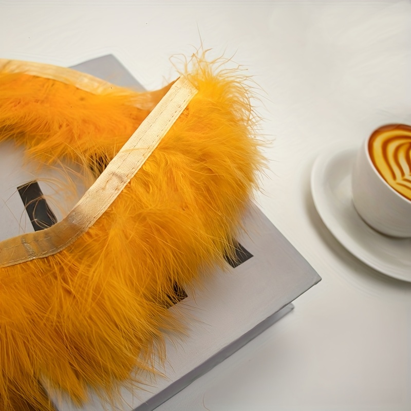 شريط زخرفي من ريش الديك الرومي - مراجعة Feather Trim Marabou وسعره