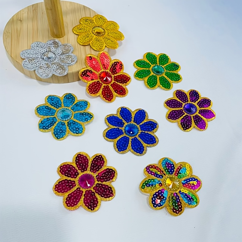 10 قطع من الرقع الزهرية المزين - مراجعة Applique Patch Flower وسعره