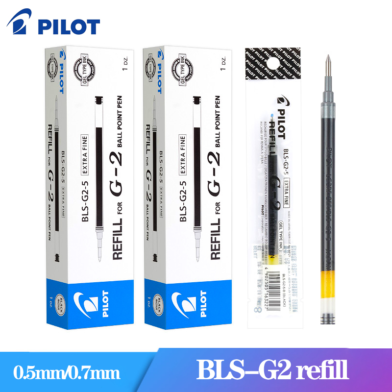 12 قطعة الطيار الملء BLS-G2 ل  - مراجعة Pilot Pen G2 وسعره