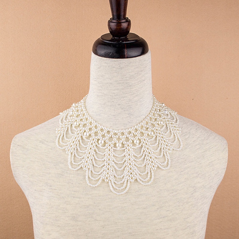 قلادة جديدة مزينة باللؤلؤ والد - مراجعة Beaded Trim Fringe وسعره