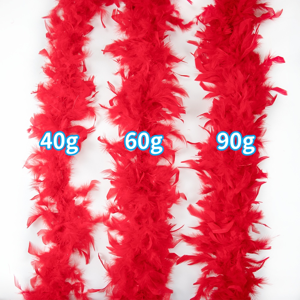 الأحمر مارابو ريشة بوا تقليم ر - مراجعة Feather Trim Marabou وسعره