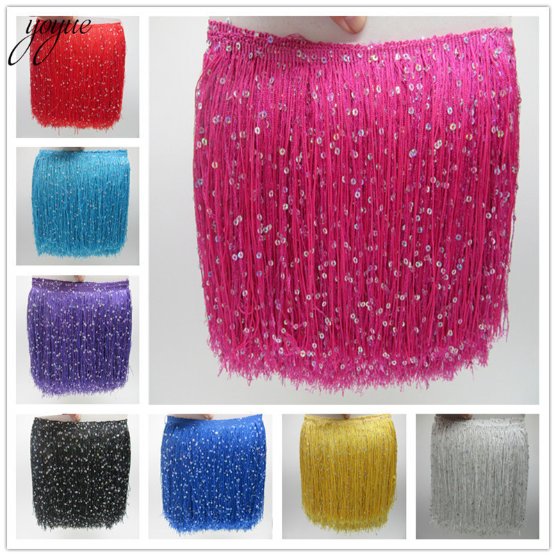 YOYUE 1 ياردة 20 سنتيمتر طويلة - مراجعة Beaded Trim Fringe وسعره