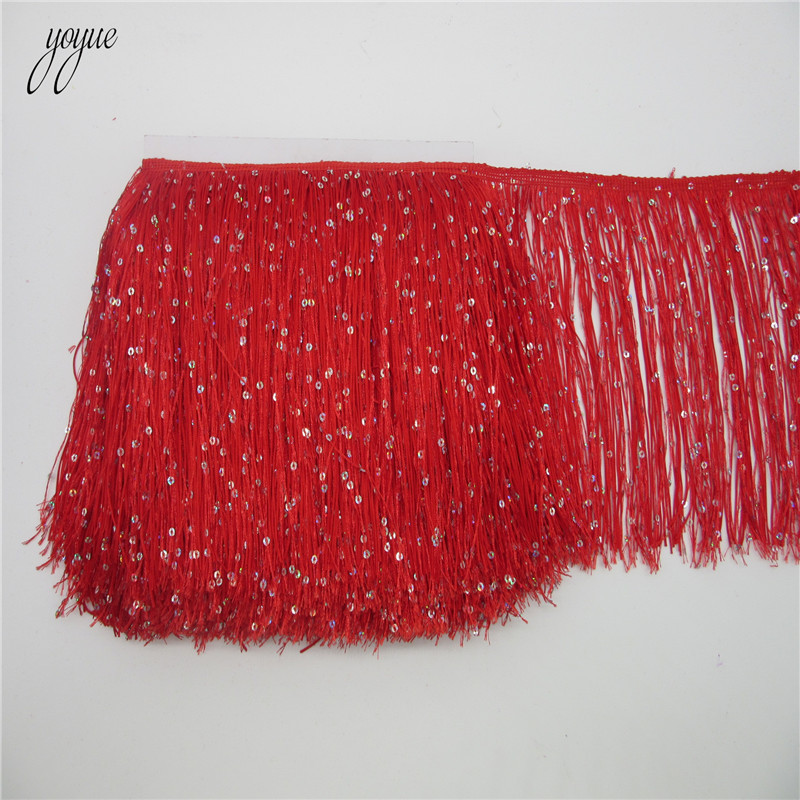 YOYUE 1 ياردة 20 سنتيمتر طويلة - مراجعة Beaded Trim Fringe وسعره