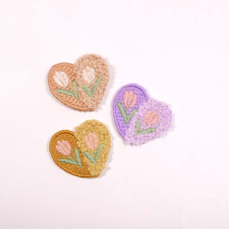 صوف قطيفة حب زينة زهور ، لوازم - مراجعة Applique Patch Flower وسعره