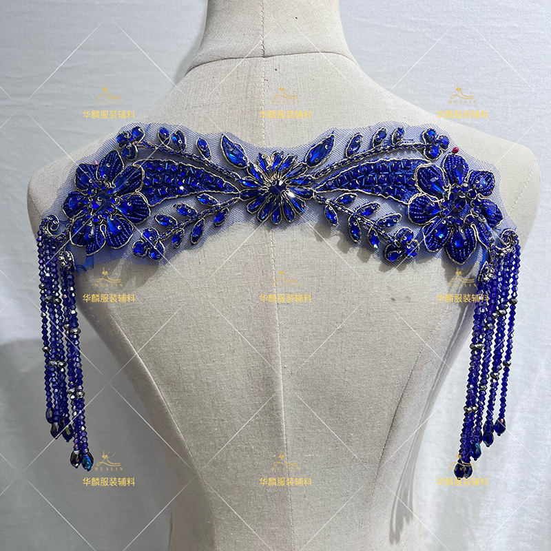 اليد مطرز هامش تقليم مع المعلق - مراجعة Beaded Trim Fringe وسعره