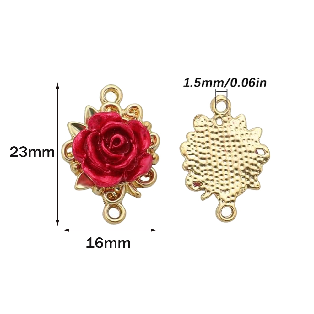 5/10 قطع من حلقات الورد ثلاثية - مراجعة Embellishment Crafts وسعره