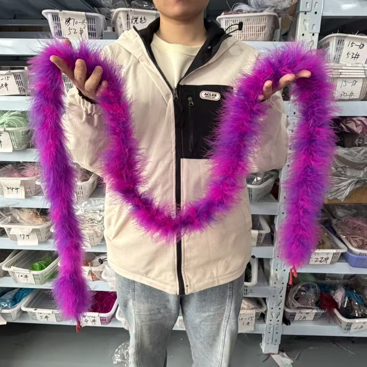 ريش مارابو متعدد الألوان بطول  - مراجعة Feather Trim Marabou وسعره