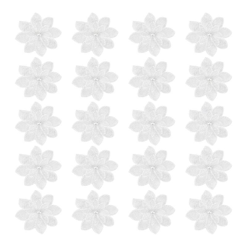 20 حزمة من رقع التطريز على شكل - مراجعة Applique Patch Flower وسعره