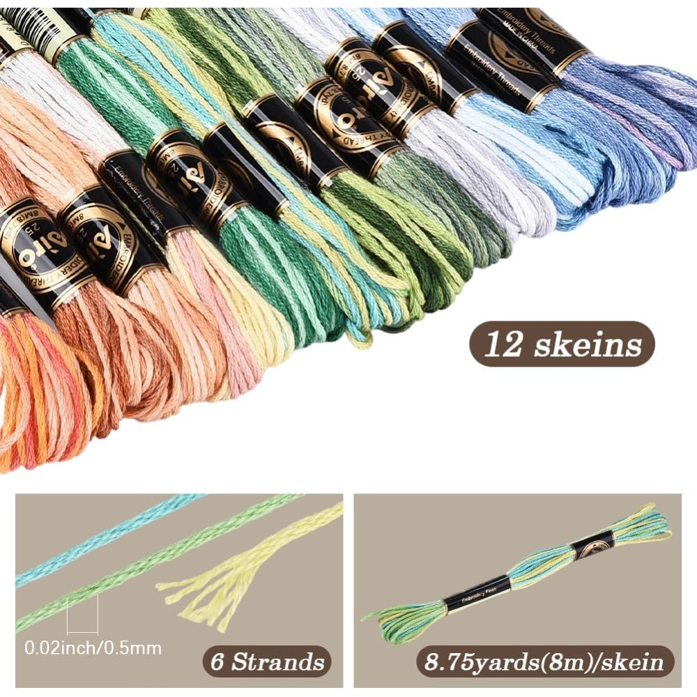 12 خيطًا، 105 ياردة، خيط تطريز - مراجعة Embroidery Embellishments وسعره