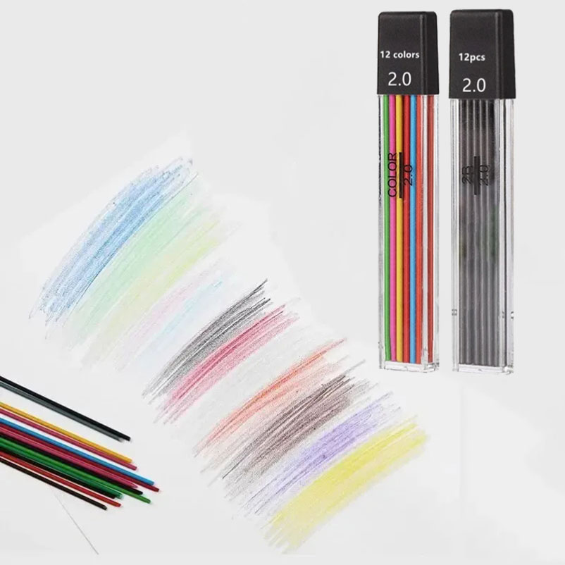مجموعة أقلام رصاص ميكانيكية 2. - مراجعة Staedtler Pencil Lumocolor وسعره