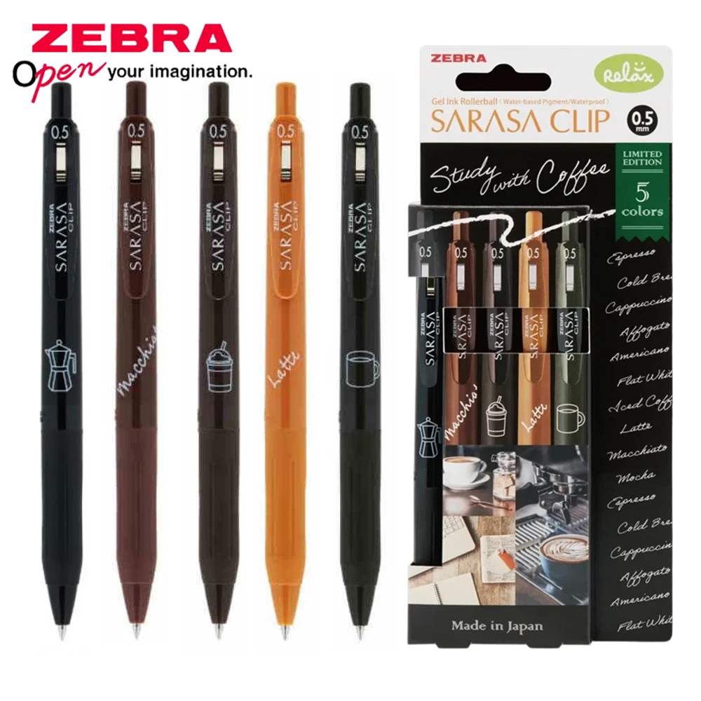 3/5 قطعة جديد اليابان زيبرا جل - مراجعة Zebra Pen Sarasa وسعره