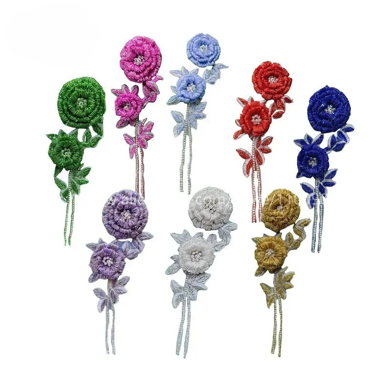 جديد متعدد الألوان اليدوية مطر - مراجعة Applique Patch Flower وسعره