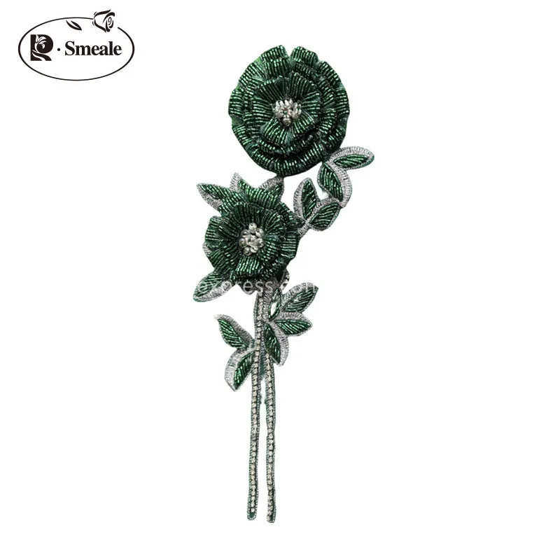 جديد متعدد الألوان اليدوية مطر - مراجعة Applique Patch Flower وسعره