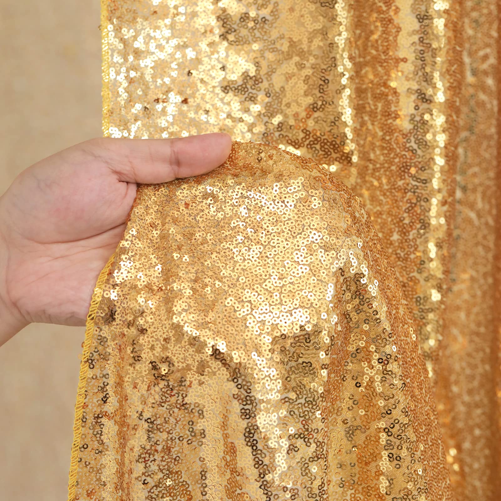 2 قطعة الذهب الترتر حفلة خلفية - مراجعة Sequin Fabric Panel وسعره