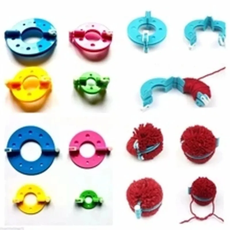 8 قطعة 4 أحجام زغب الكرة ويفر  - مراجعة Pom Pom Maker Tool وسعره