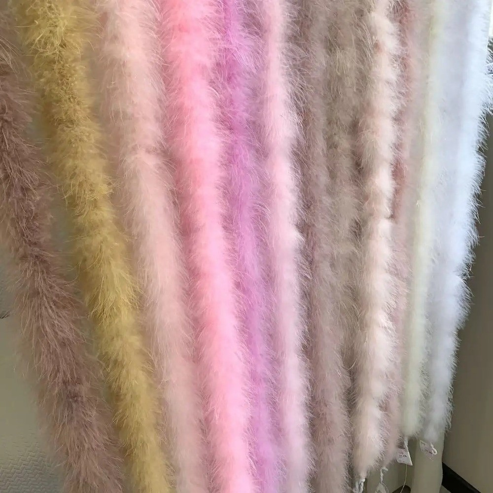 2 متر مارابو ريشة بوا الكفة قط - مراجعة Feather Trim Marabou وسعره