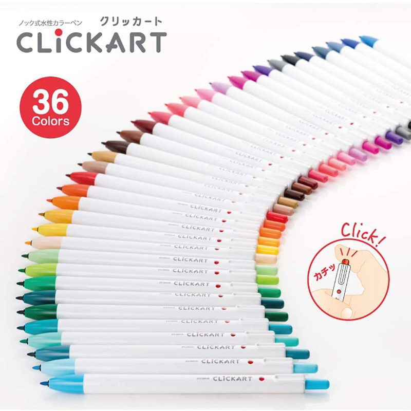 6/12/36/48 ألوان زيبرا Clickar - مراجعة Zebra Pen Sarasa وسعره