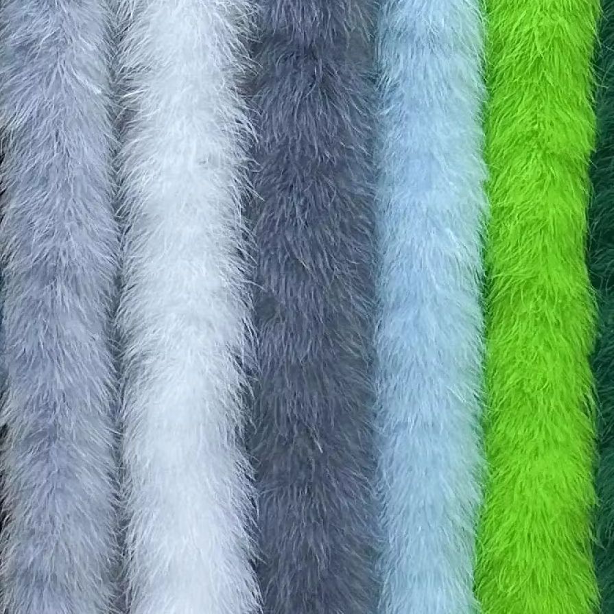 شريط ريش مارابو طبيعي بطول 2 م - مراجعة Feather Trim Marabou وسعره