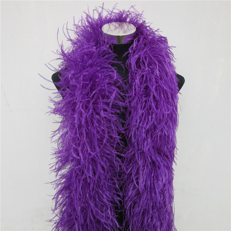 2 متر 6 طبقة بيضاء ريش النعام  - مراجعة Feather Trim Marabou وسعره