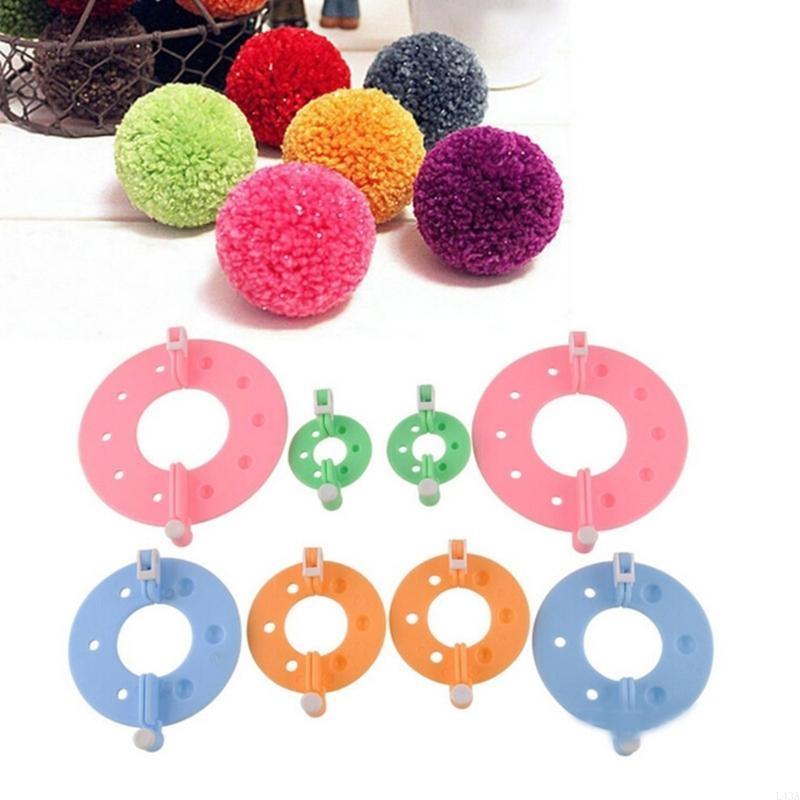 L43A 4 قطعة لتقوم بها بنفسك غز - مراجعة Pom Pom Maker Tool وسعره